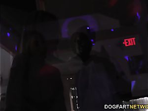 big-chested Danielle Derek Gets Creampied By A big black cock